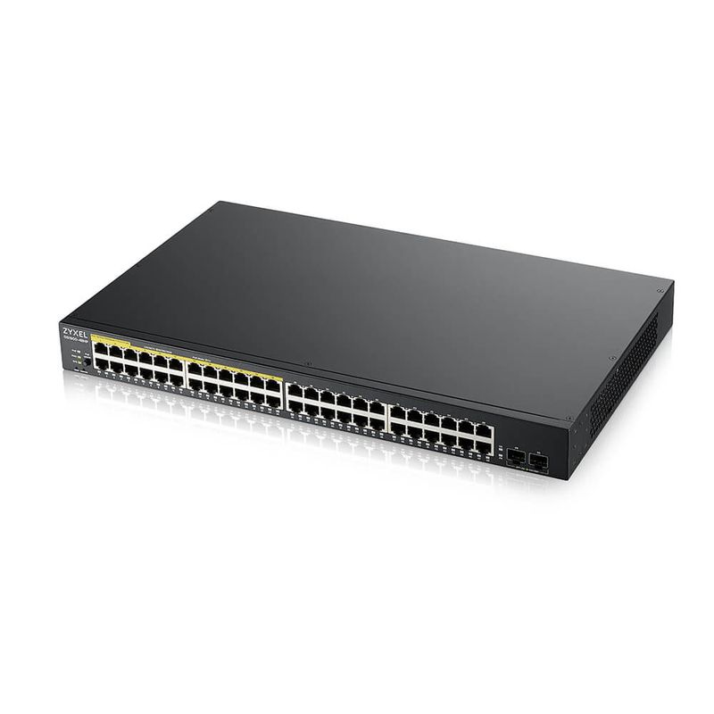 Zyxel-GS1900-48HPv2-Gestito-L2-Gigabit-Ethernet--10-100-1000--Supporto-Power-over-Ethernet--PoE--Nero