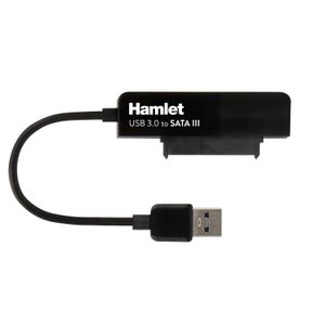 Hamlet Adattatore USB 3.0 to SATA III per collegare hard disk p SSD a pc