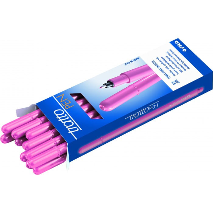 Tratto-Pen-penna-tecnica-Fine-Rosa-12-pezzo-i-