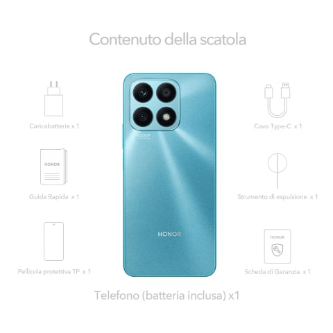 Honor-X8a-17-cm--6.7---Doppia-SIM-Android-12-4G-USB-tipo-C-6-GB-128-GB-4500-mAh-Ciano