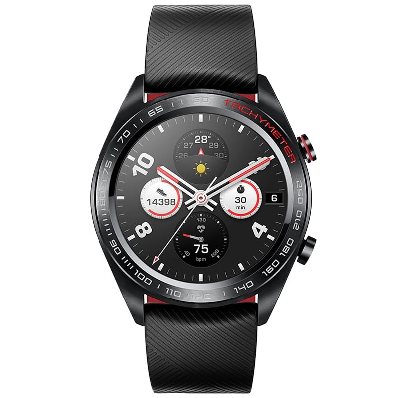 Honor-Watch-Magic-305-cm--1.2---AMOLED-42-mm-Digitale-390-x-390-Pixel-Touch-screen-Nero-Rosso-GPS--satellitare-