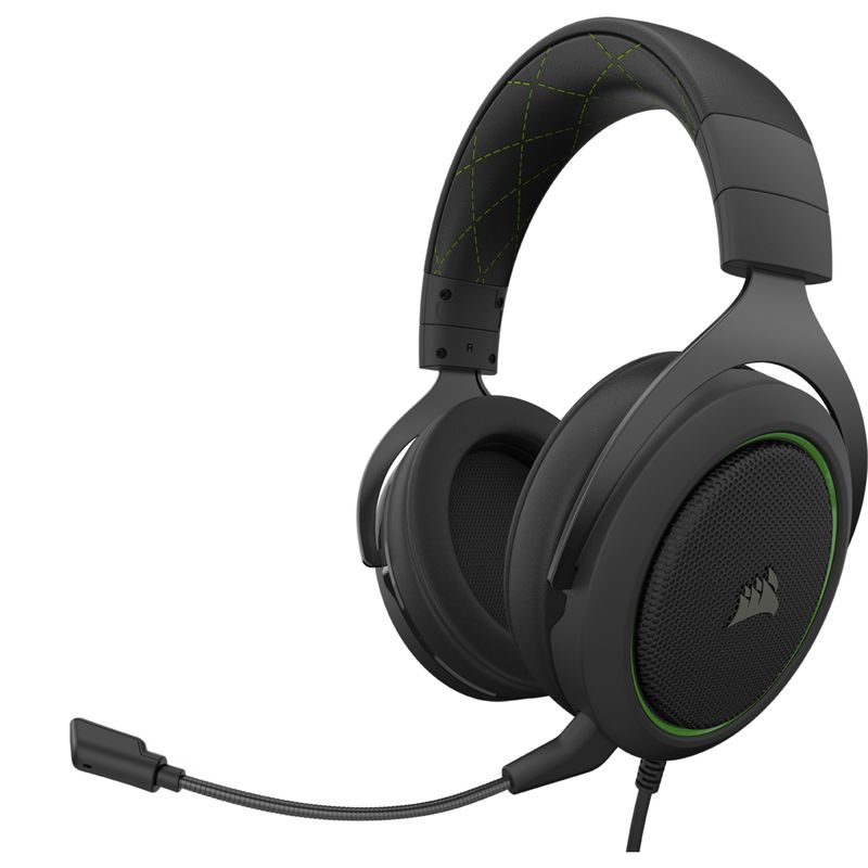 Corsair-HS50-PRO-STEREO-Auricolare-Cablato-A-Padiglione-Giocare-Nero-Verde