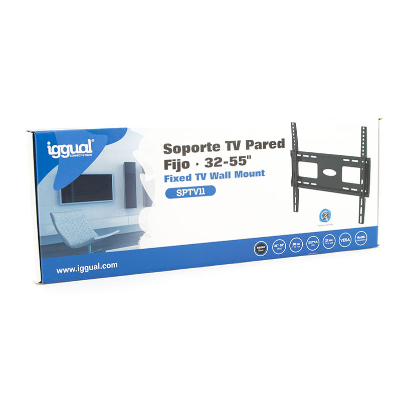 Porta-TV-iggual-SPTV11-32-55--45Kg-Fisso-a-Parete