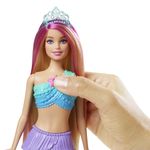 Mattel Barbie Dreamtopia Sirena Luci Scintillanti Bambola Bionda con Coda che si Illumina