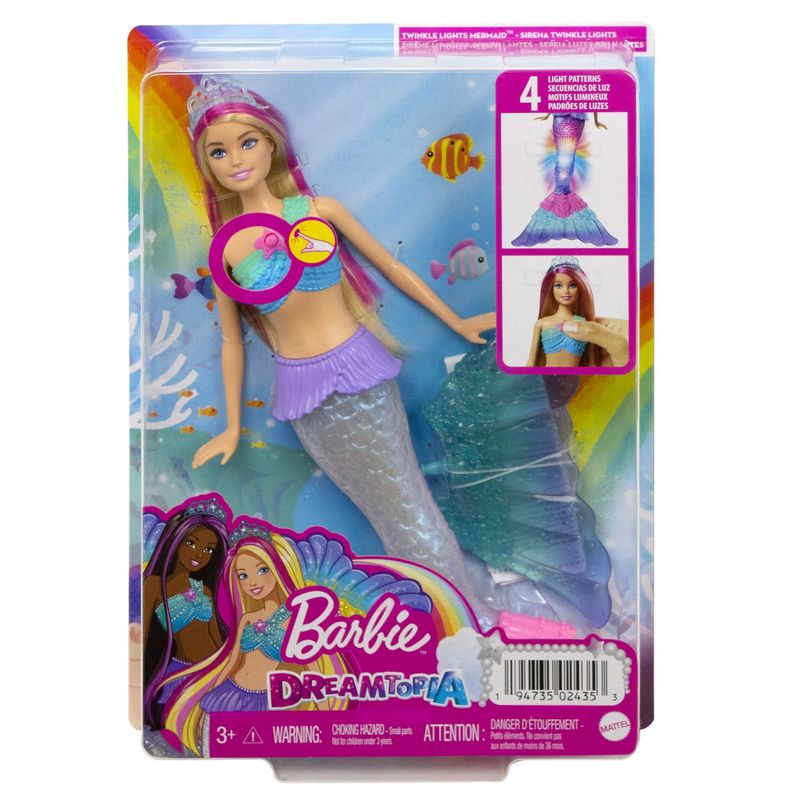 Barbie-Dreamtopia-Sirena-Luci-Scintillanti-Bambola-Bionda-con-Coda-che-si-Illumina