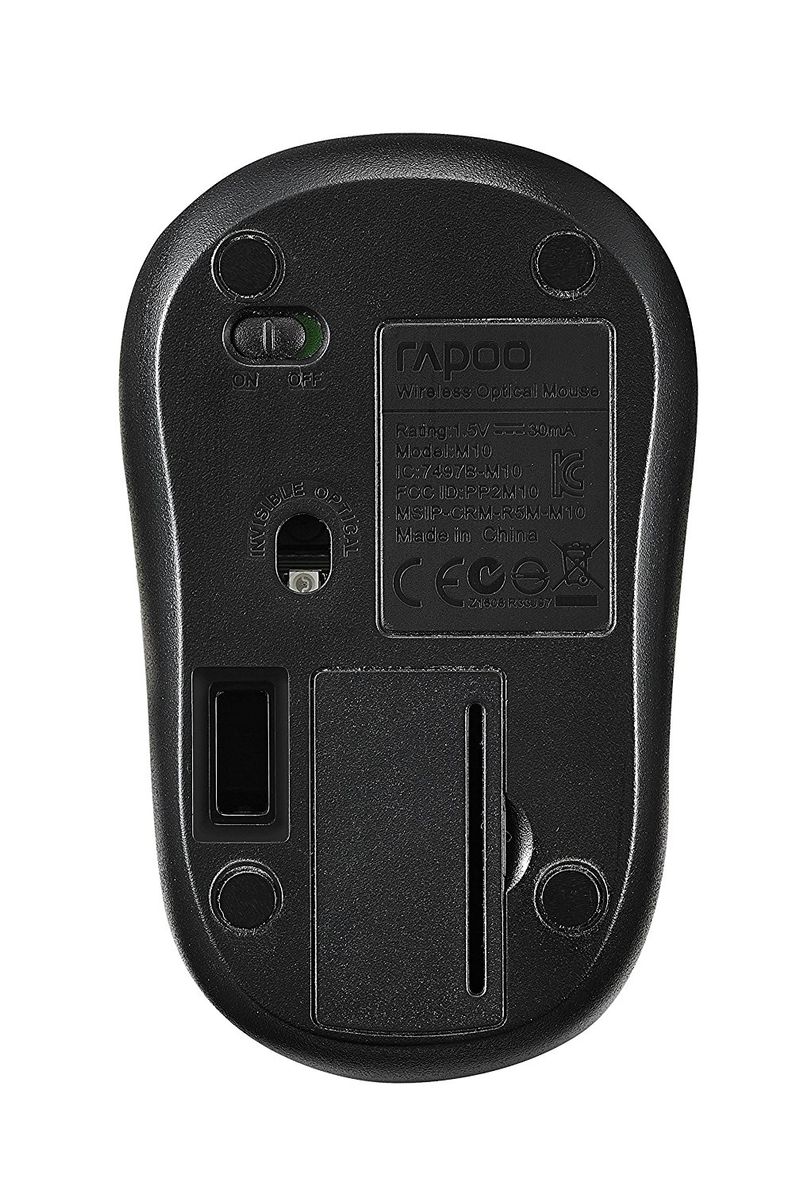 Rapoo-M10-Plus-mouse-Ambidestro-RF-Wireless-Ottico-1000-DPI