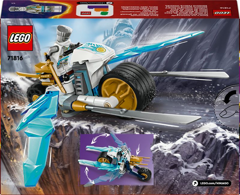 LEGO-NINJAGO-Moto-di-Ghiaccio-di-Zane-Veicolo-Giocattolo-con-Lame-Mobili-Gioco-d-Azione-per-Bambini-e-Bambine-7-Anni-con-1-Minifigure-Ninja-di-Eroe-Piccola-Idea-Regalo-di-Compleanno-71816