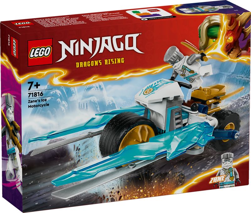 LEGO-NINJAGO-Moto-di-Ghiaccio-di-Zane-Veicolo-Giocattolo-con-Lame-Mobili-Gioco-d-Azione-per-Bambini-e-Bambine-7-Anni-con-1-Minifigure-Ninja-di-Eroe-Piccola-Idea-Regalo-di-Compleanno-71816