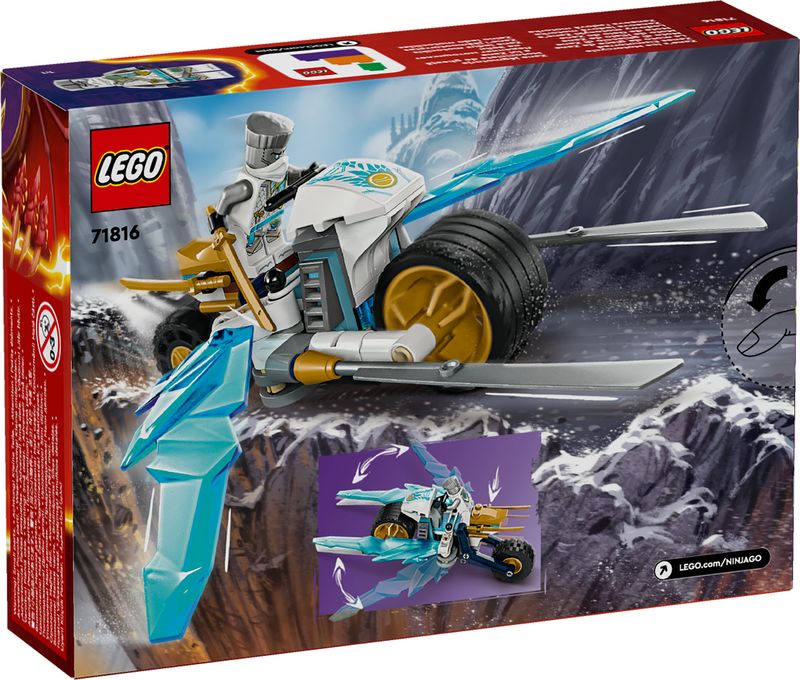 LEGO-NINJAGO-Moto-di-Ghiaccio-di-Zane-Veicolo-Giocattolo-con-Lame-Mobili-Gioco-d-Azione-per-Bambini-e-Bambine-7-Anni-con-1-Minifigure-Ninja-di-Eroe-Piccola-Idea-Regalo-di-Compleanno-71816