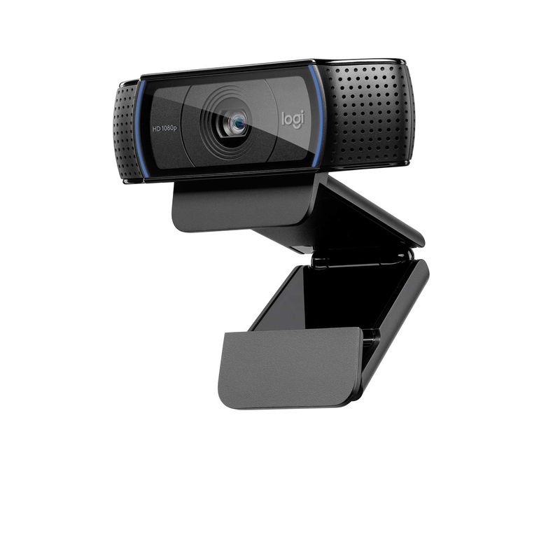 Logitech-C920-HD-Pro-Webcam-Videochiamata-Full-HD-1080p-30fps-Audio-Stereo--Chiaro--Correzione-Luce-HD-Funziona-con-Skype-Zoom-FaceTime