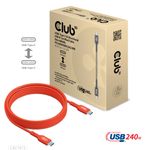 CLUB3D-CAC-1573-cavo-USB-2-m-USB4-Gen-2x2-USB-C-Rosso