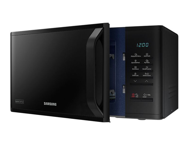 Samsung-MS23K3513AK-ET-Forno-a-Microonde-Capacita--23-Litri-Potenza-800-W-Auto-Cook-Quick-Defrost-Display-LED-Nero