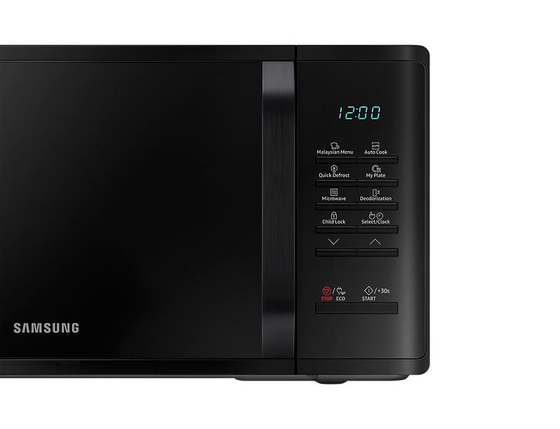 Samsung-MS23K3513AK-ET-Forno-a-Microonde-Capacita--23-Litri-Potenza-800-W-Auto-Cook-Quick-Defrost-Display-LED-Nero