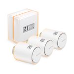 Netatmo Kit Termostato intelligente + 3 Valvole Termostatiche Intelligenti Aggiuntivi per Termosifoni