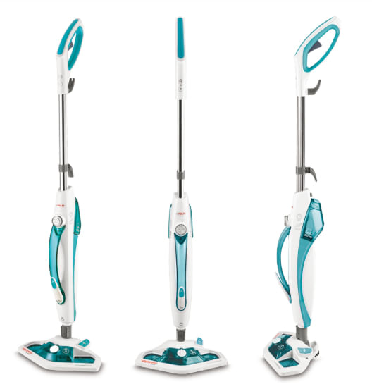 Polti-SV450-Double-Steam-mop-03-L-1500-W-Acciaio-inossidabile-Turchese-Bianco