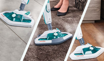 Polti-SV450-Double-Steam-mop-03-L-1500-W-Acciaio-inossidabile-Turchese-Bianco