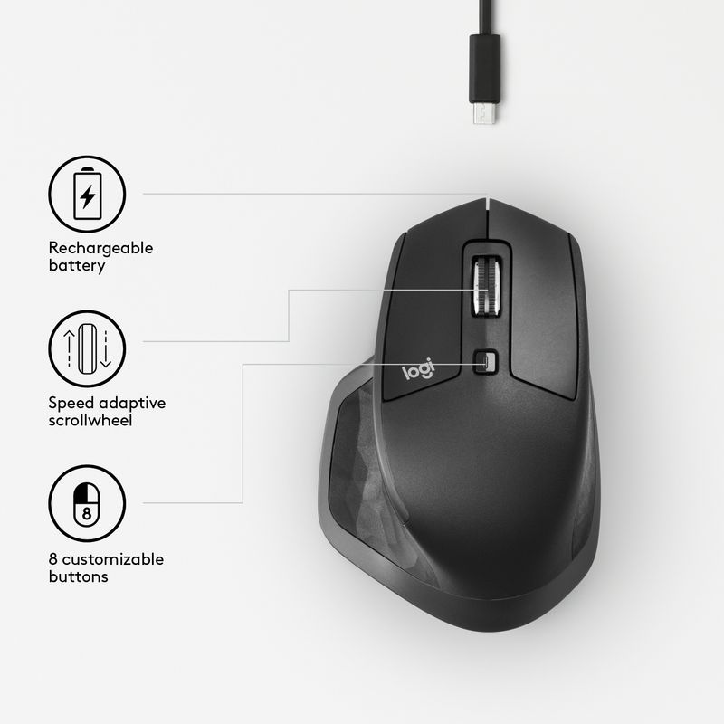 Logitech-MX-Master-2S-Wireless-mouse-Mano-destra-RF-senza-fili---Bluetooth-Laser-1000-DPI