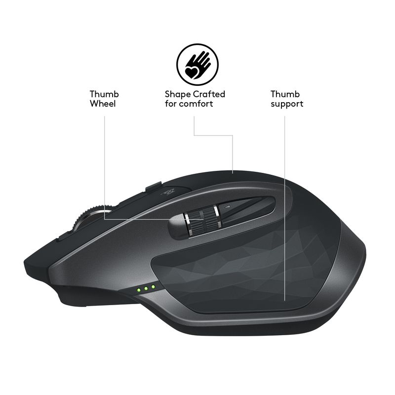 Logitech-MX-Master-2S-Wireless-mouse-Mano-destra-RF-senza-fili---Bluetooth-Laser-1000-DPI