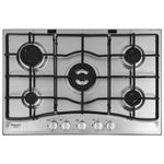 Hotpoint-PCN-752-T-IX-HAR-piano-cottura-Acciaio-inossidabile-Da-incasso-75-cm-Gas-5-Fornello-i-