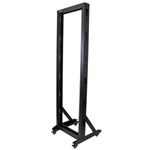 StarTech.com Server Rack a 2 Montanti 42U Open Frame, Armadio Rack di Rete 19" con Ruote