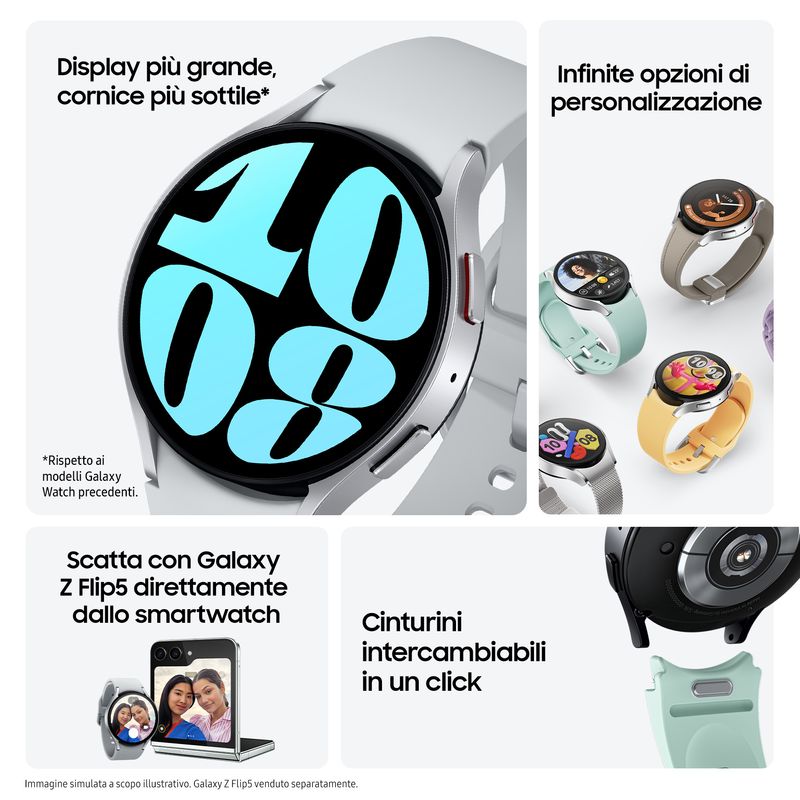 Samsung-Galaxy-Watch6-Smartwatch-Analisi-del-Sonno-Ghiera-Touch-in-Alluminio-40mm-Graphite