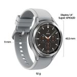 Samsung-Galaxy-Watch4-Classic-Smartwatch-Ghiera-Interattiva-Acciaio-Inossidabile-46mm-Memoria-16GB-Silver