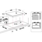 Indesit-THP-642-IX-I-piano-cottura-Nero-Acciaio-inossidabile-Da-incasso-Gas-4-Fornello-i-