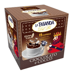 COCCO & CIOCCOLATO LA BEVANDA DEL RÈ - Box 15 CAPSULE COMPATIBILI DOLCE GUSTO da 13g