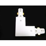 Connettore bianco angolare 90 gradi a l per binario monofase led kit 5 pezzi