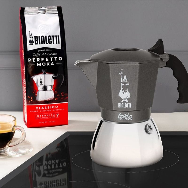 Bialetti-Brikka-Induction-Moka-Nero-Acciaio-inossidabile