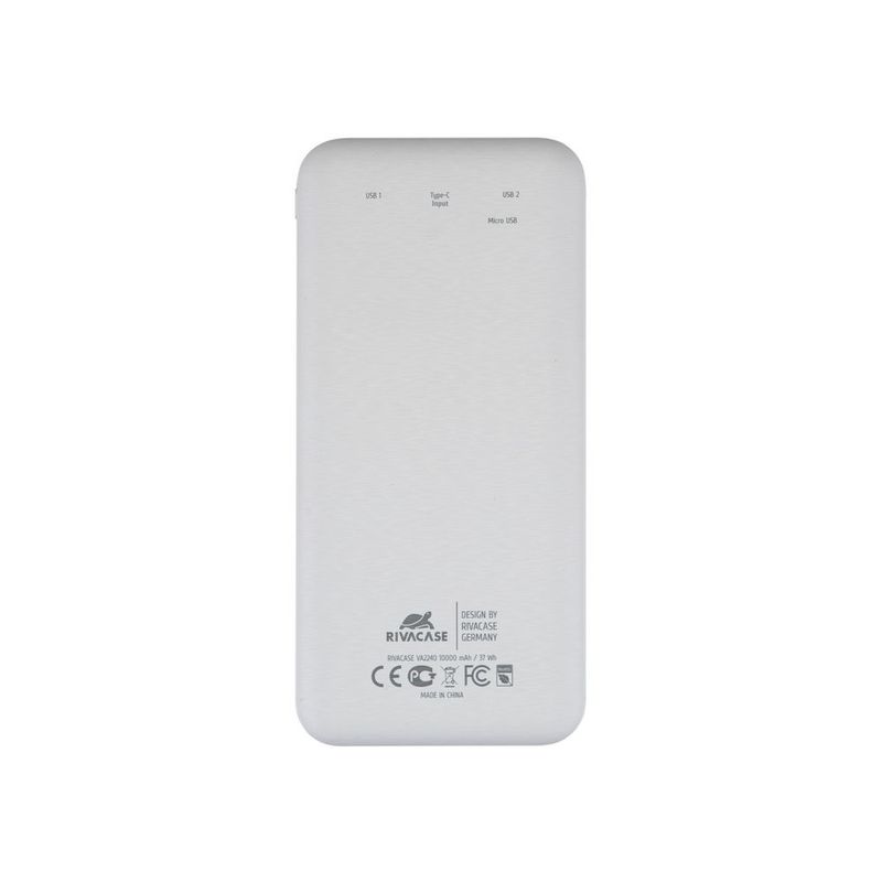 Rivacase-VA2240-batteria-portatile-Polimeri-di-litio--LiPo--10000-mAh-Bianco