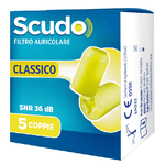 SCUDO FILTRO AURICOLARE CLASSICO SNR 36 DB 7-12MM 5 PAIA