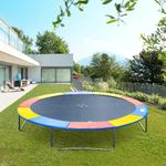 HOMCOM Copertura Imbottita Bordo Trampolino, Protezione per Tappeto Elastico Giaridno in PVC ( Ø244cm )