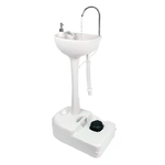 Muvip Lavabo Portatile con Serbatoio 17L - Serbatoio Sapone 3L - Pompa a Pedale con Soffietto - Include Porta Salviette