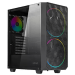 Case Mid-Tower No Psu Diamond C103 1U3 1U2 1*Fanargb Vetro Bk