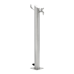 Fontana da giardino a colonna esterno tiglio acciaio inox spazzolato h 95 cm *** confezione 1