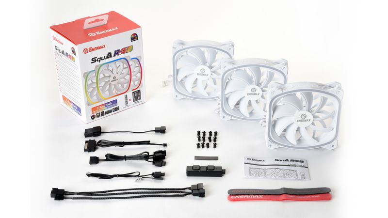 Enermax-SquA-RGB-White-Case-per-computer-Ventilatore-12-cm-Bianco