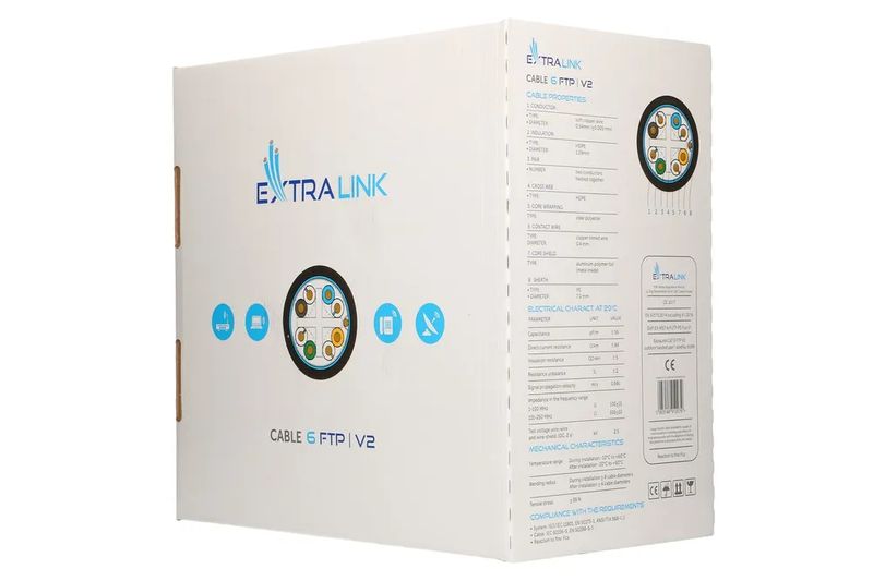 Extralink-CAT6-FTP--F-UTP--V2-Esterno-|-Twisted-pair-|-305M