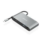 AISENS-ASUC-8P010-GR-replicatore-di-porte-e-docking-station-per-laptop-Cablato-USB-3.2-Gen-1--3.1-Gen-1--Type-C-Grigio