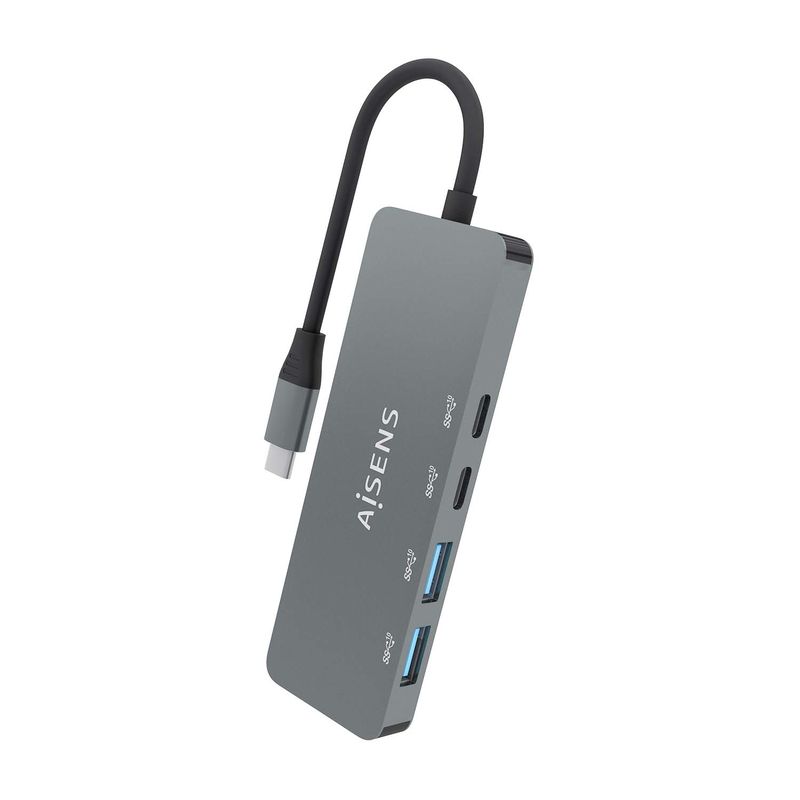 AISENS-A109-0694-hub-di-interfaccia-USB-3.2-Gen-2--3.1-Gen-2--Type-C-10000-Mbit-s-Grigio