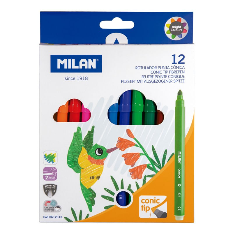 Milan-0612312-marcatore-Multicolore-12-pz