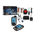 Trade Shop Traesio-kit Allarme Antifurto Auto Completo 2 Telecomandi 2 Vie Lcd Sirena Centralina -