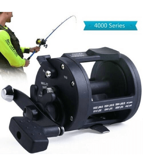 Trade Shop Traesio-mulinello Da Pesca A Traina Tamburo Per Acqua Salata Mano Destra Tssd 4000l -