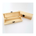 Trade Shop Traesio-2 Pezzi Scatole Legno Portapenne Portagioie  7608 Rettangolare Cofanetto -