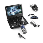 Trade Shop Traesio-lettore Dvd Portatile 8.8" 180° Lcd Hd Tft Dvx Video Cd Mp3 Mp4 3d Viaggio Auto -