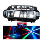 Trade Shop Traesio-effetti Luce A Testa Mobile Multiraggio Rush Multi Beam Mini Spider 8 Raggi Beam -