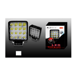 Maxtech-luci Di Lavoro 48 Watt A Led Da Faro Quadrato Per Auto Barche Maxtech Led-s048 -