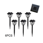 Trade Shop Traesio-6 Pz Lampada 1 Led Con Pannello Solare Da Giardino Picchetto Esterno Te-b0155 -