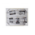 Trade Shop Traesio-cornice Fotografie Foto Portafoto Quadro Con Mollette Corda 40 X 50 Cm Legno -