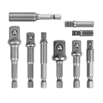 Trade Shop Traesio-set 9 Pz Adattatori Per Bussola 1/4" 3/8" 1/2" Per Avvitatore Trapano Sdy-96032 -